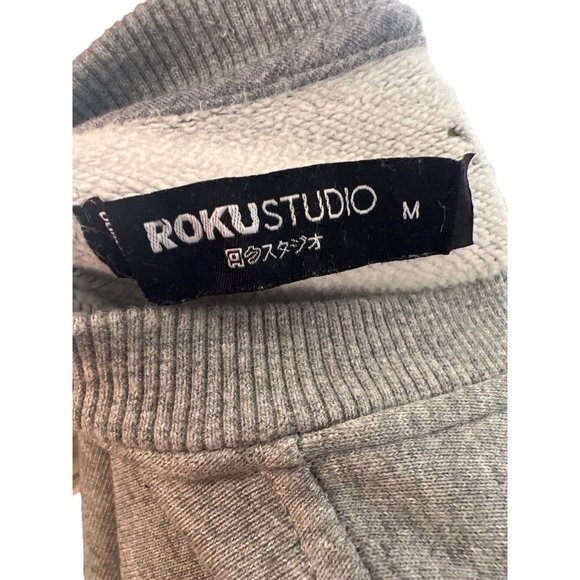 Roku Studio Pullover Grey Tear Chenille Womens Sweater Medium - Picture 6 of 8